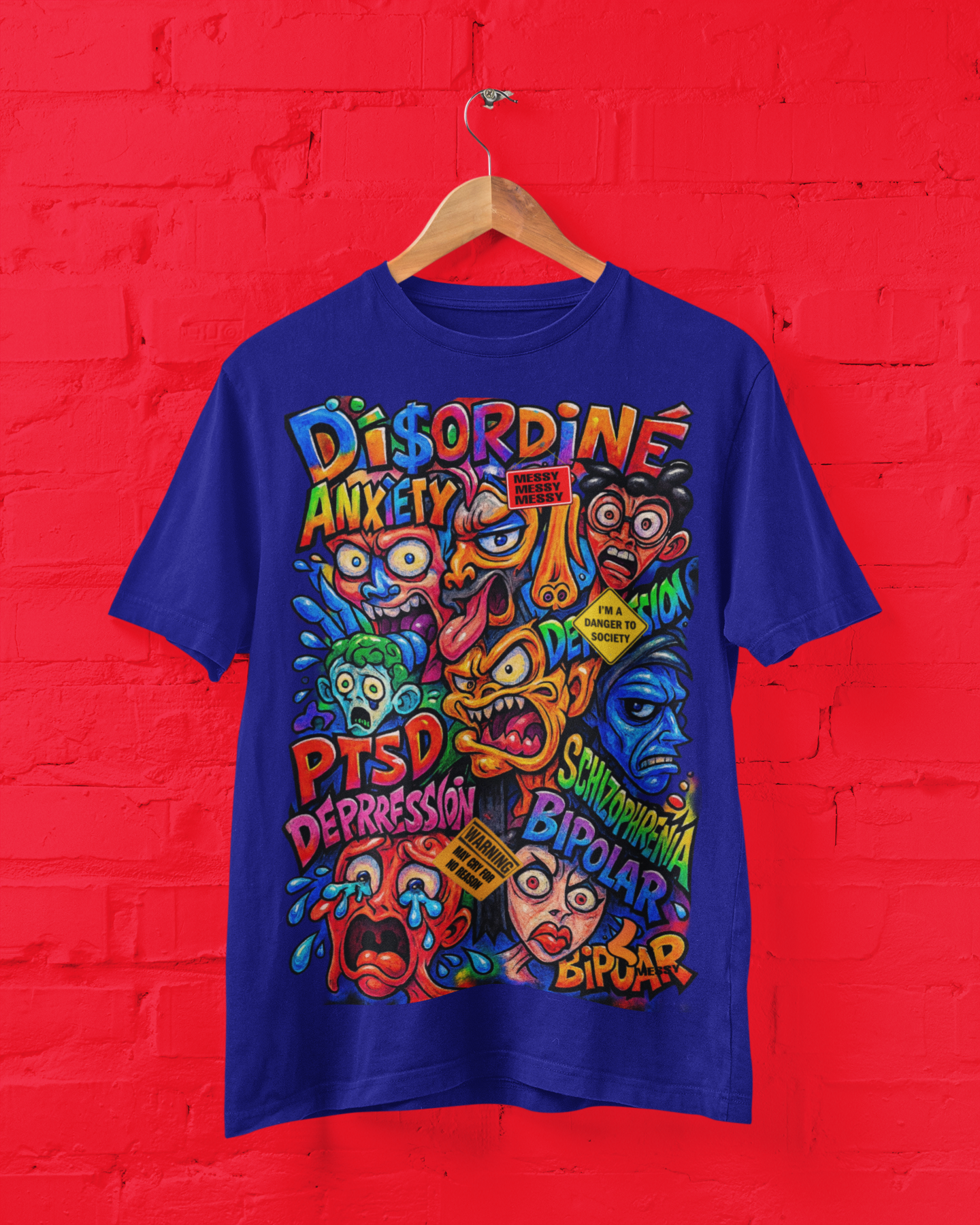 Anxiety Tee - Royal Blue