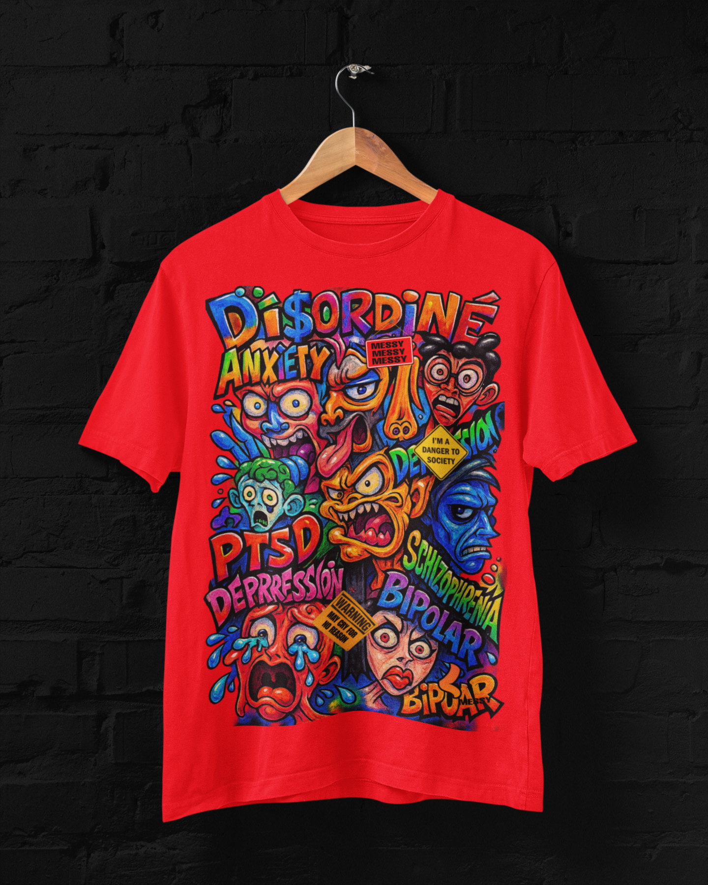 Anxiety Tee - Red