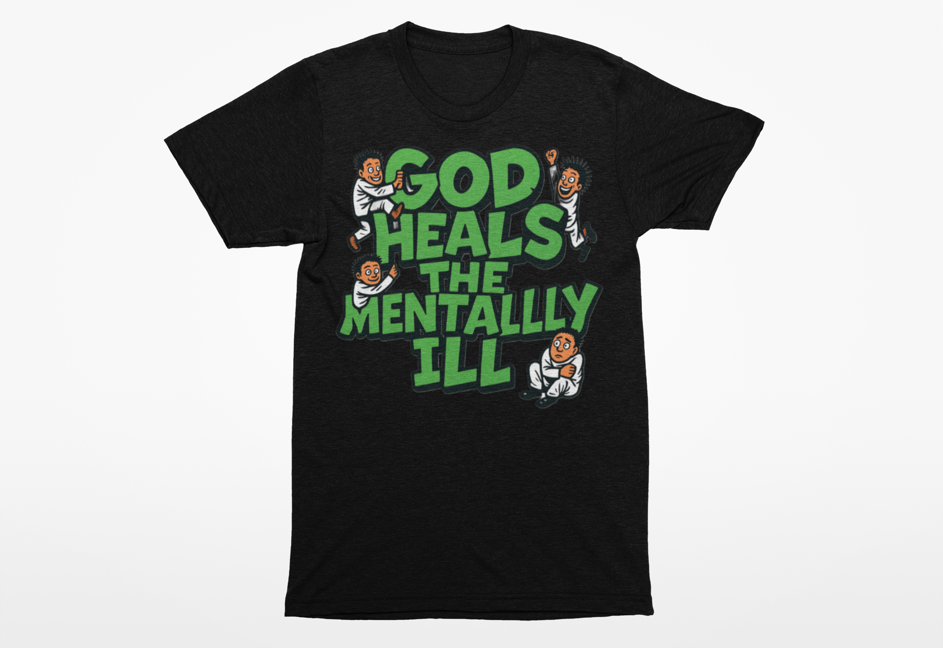 God Heals Tee - Black