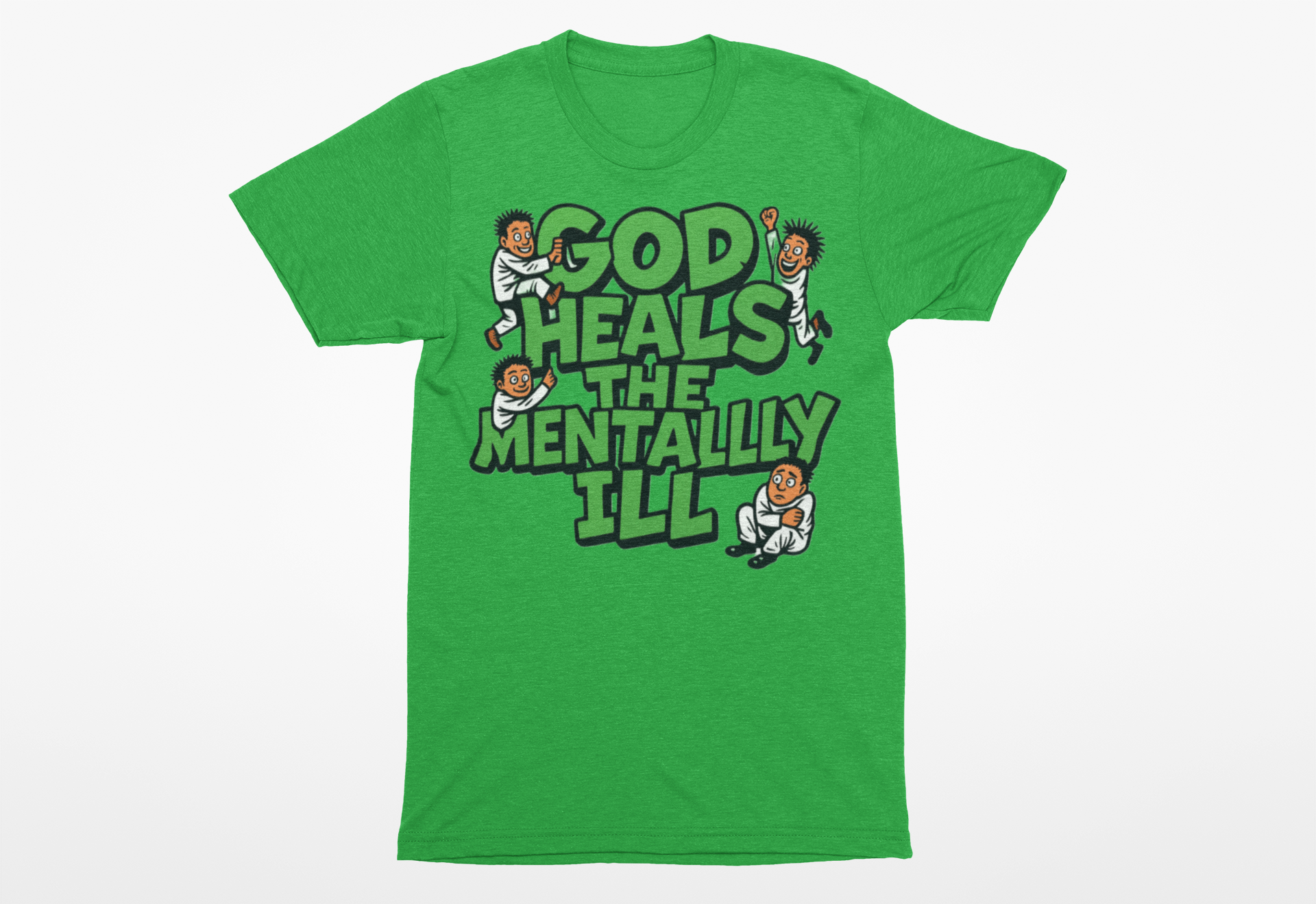 God Heals Tee - Green