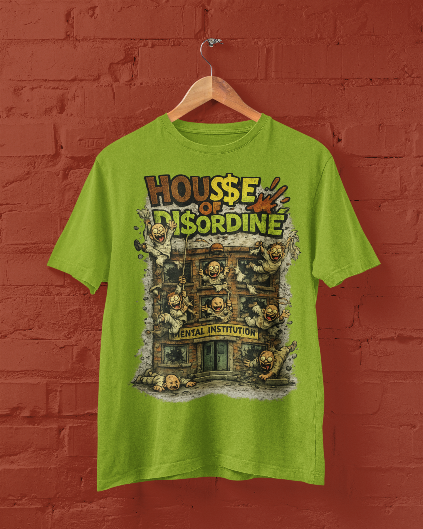 House Of DCAC Tee - Vintage Edition (Lime)