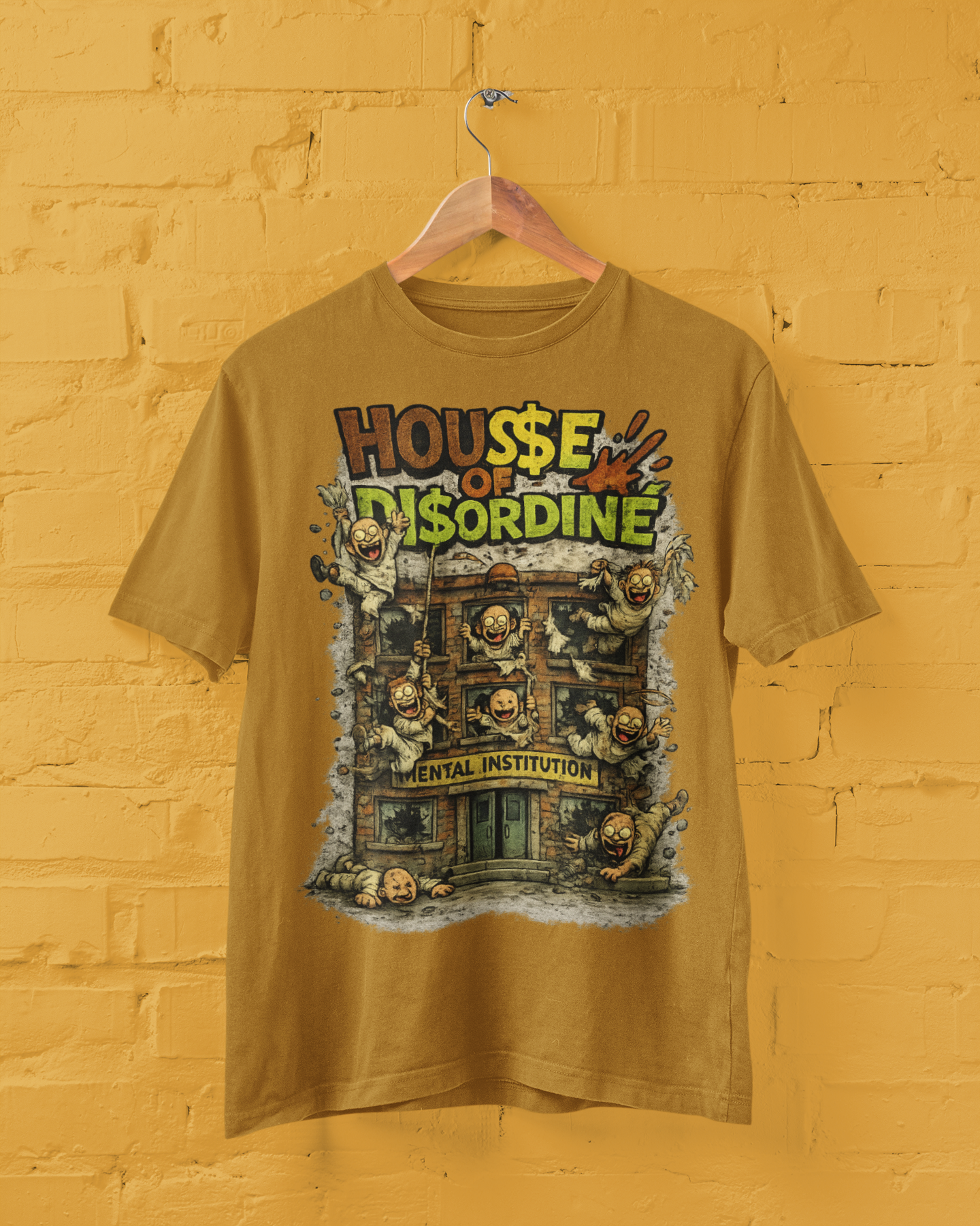House Of DCAC Tee - Vintage Edition (Mustard)