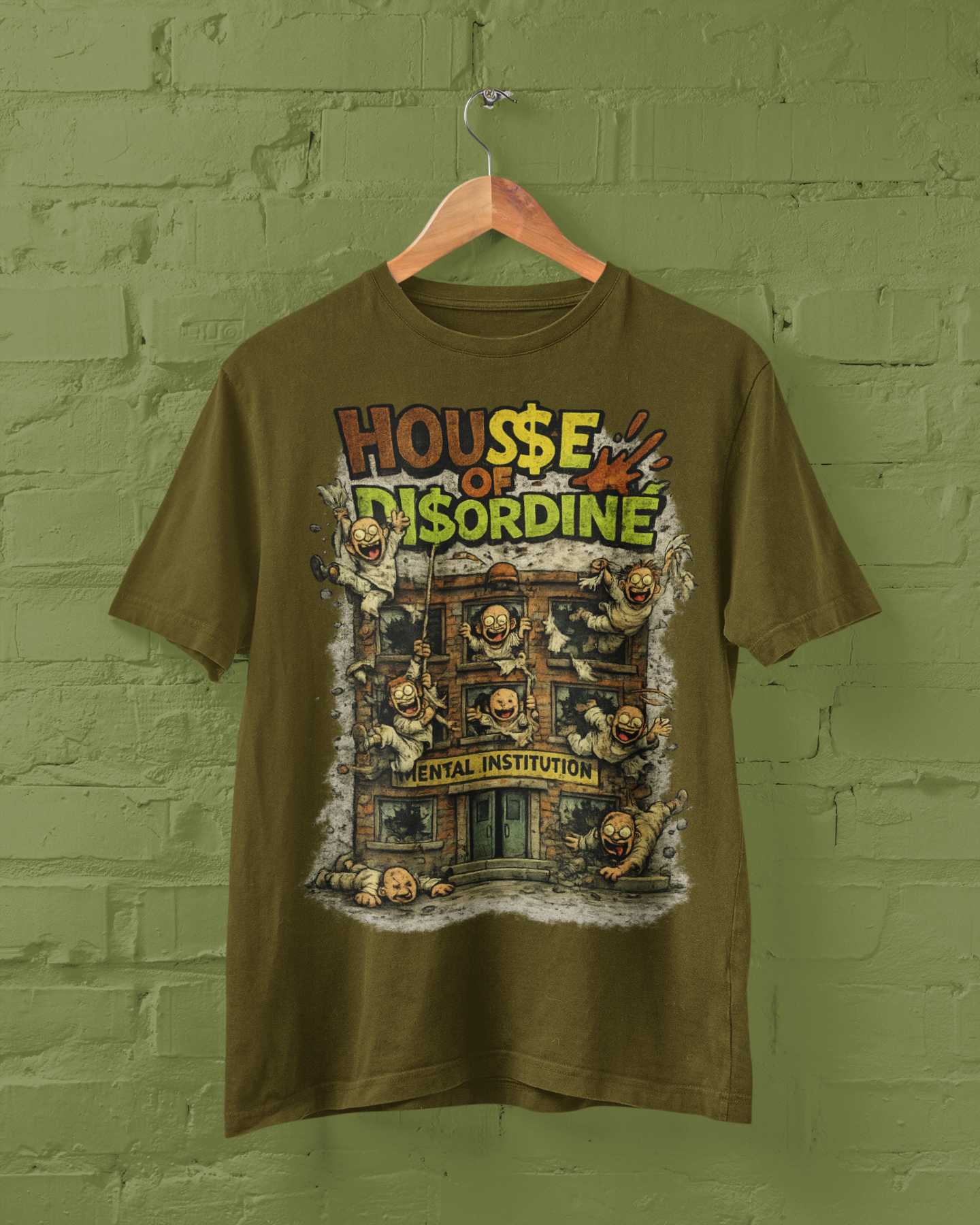 House Of DCAC Tee - Vintage Edition (Olive)