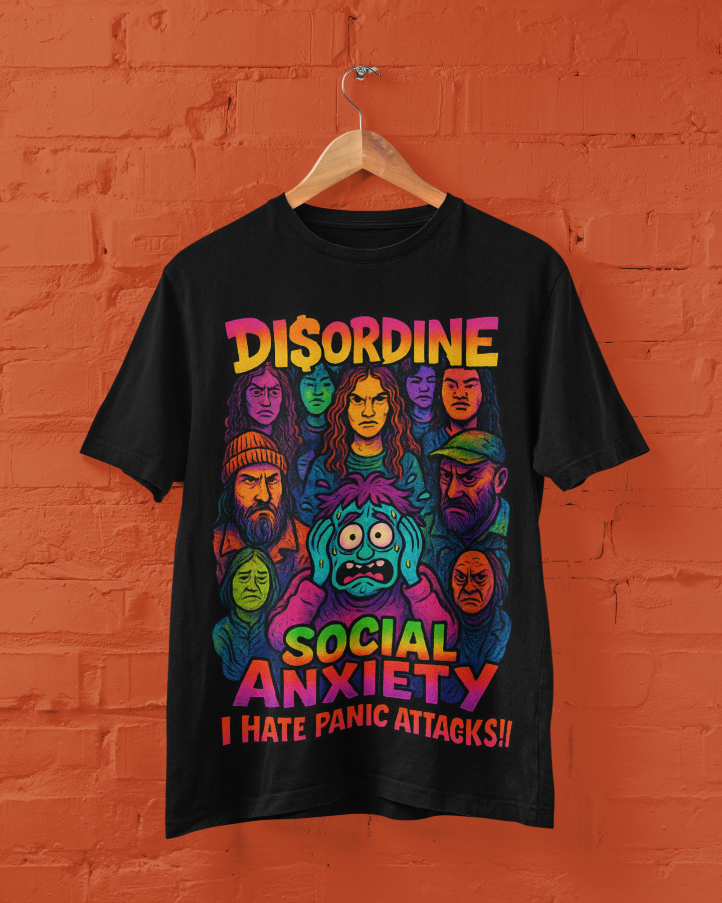 Social Anxiety Tee - Black
