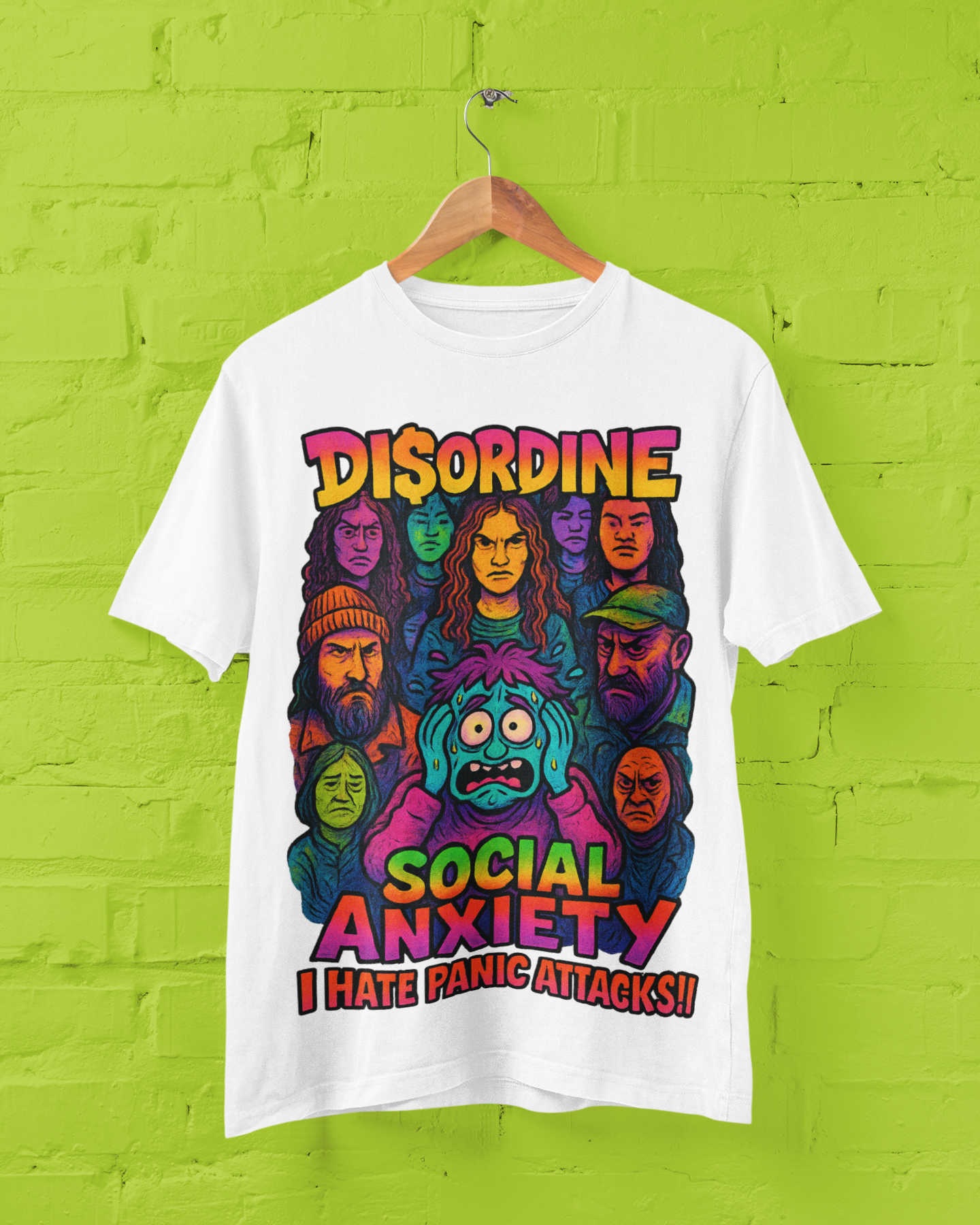 Social Anxiety Tee - White